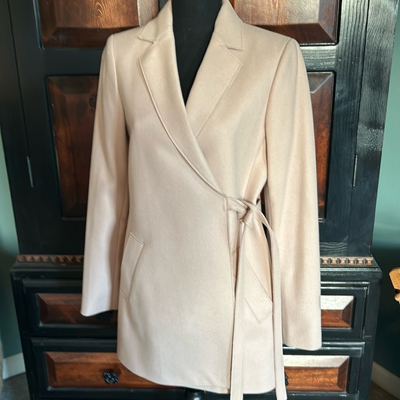 Banana Republic wool blend wrap tie coat - Picture 1 of 6